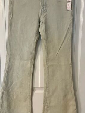 NWTS Pilcro Women's Boot Cut Jeans in Light Sage/grey